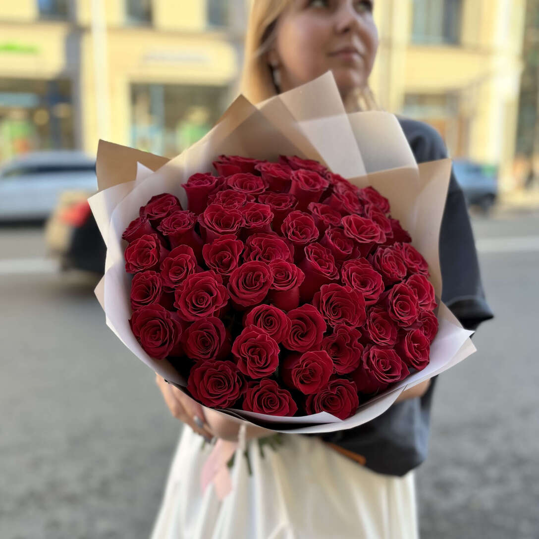 Букет из кенийских роз в Санкт-Петербурге