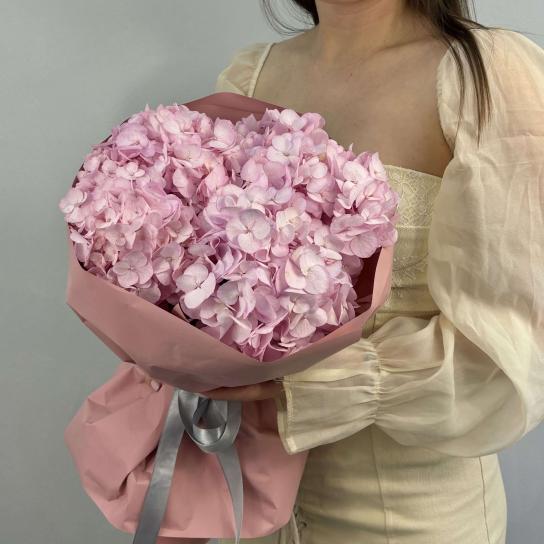 Монобукет №113, Гортензии розовые 3шт