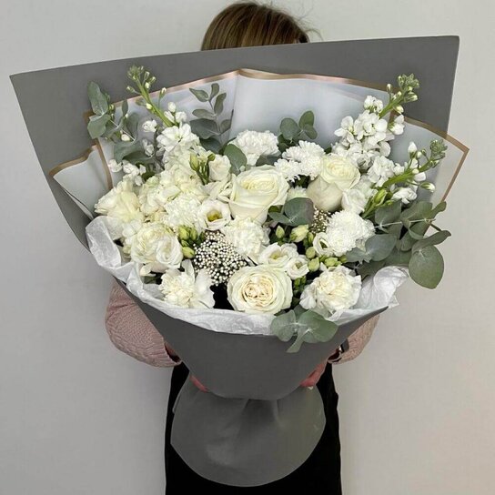 Авторский букет №296 Ваниль