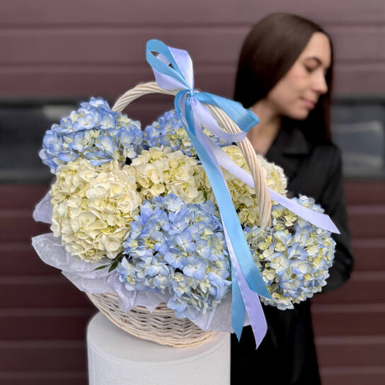 Корзина №106 из гортензий