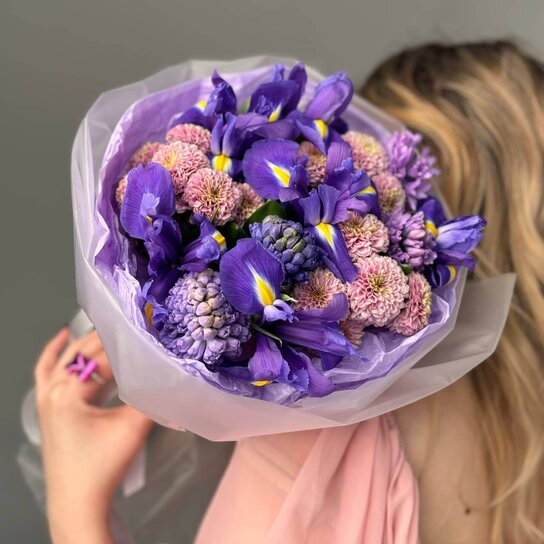 Авторский букет №222  "Блюз" Фото 3