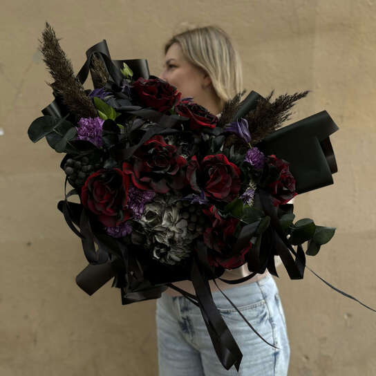 Авторский букет №130 с экзотическими цветами