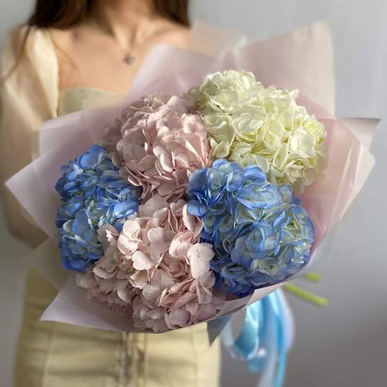 Монобукет №144 из гортензий