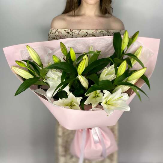 Монобукет №146 из ароматных лилий