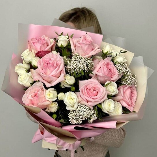 Авторский букет №301 Романтичная роза Фото 4