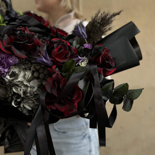 Авторский букет №130 с экзотическими цветами