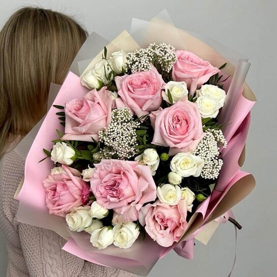 Авторский букет №301 Романтичная роза