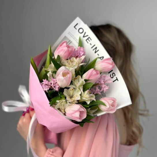 Авторский букет №223  "Нежный жест" Фото 3