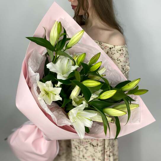 Монобукет №146 из ароматных лилий