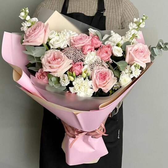 Авторский букет №295 Нежный зефир